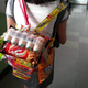 Illustration for article titled Korean Schoolgirls Wearing Backpacks Made of Junk Food